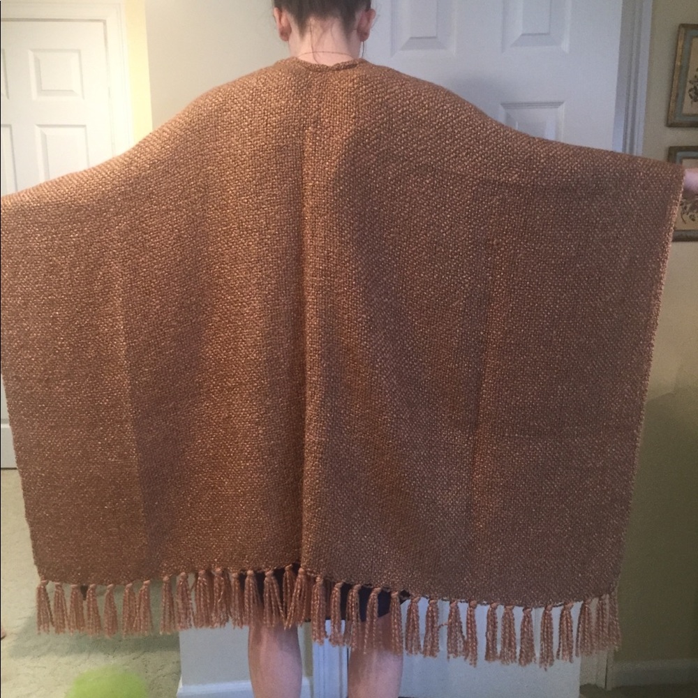 Caramel serape, lightly worn
